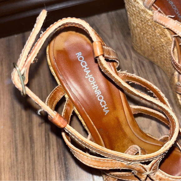 Rocha Johnrocha strappy woven wedges - Picture 5 of 8